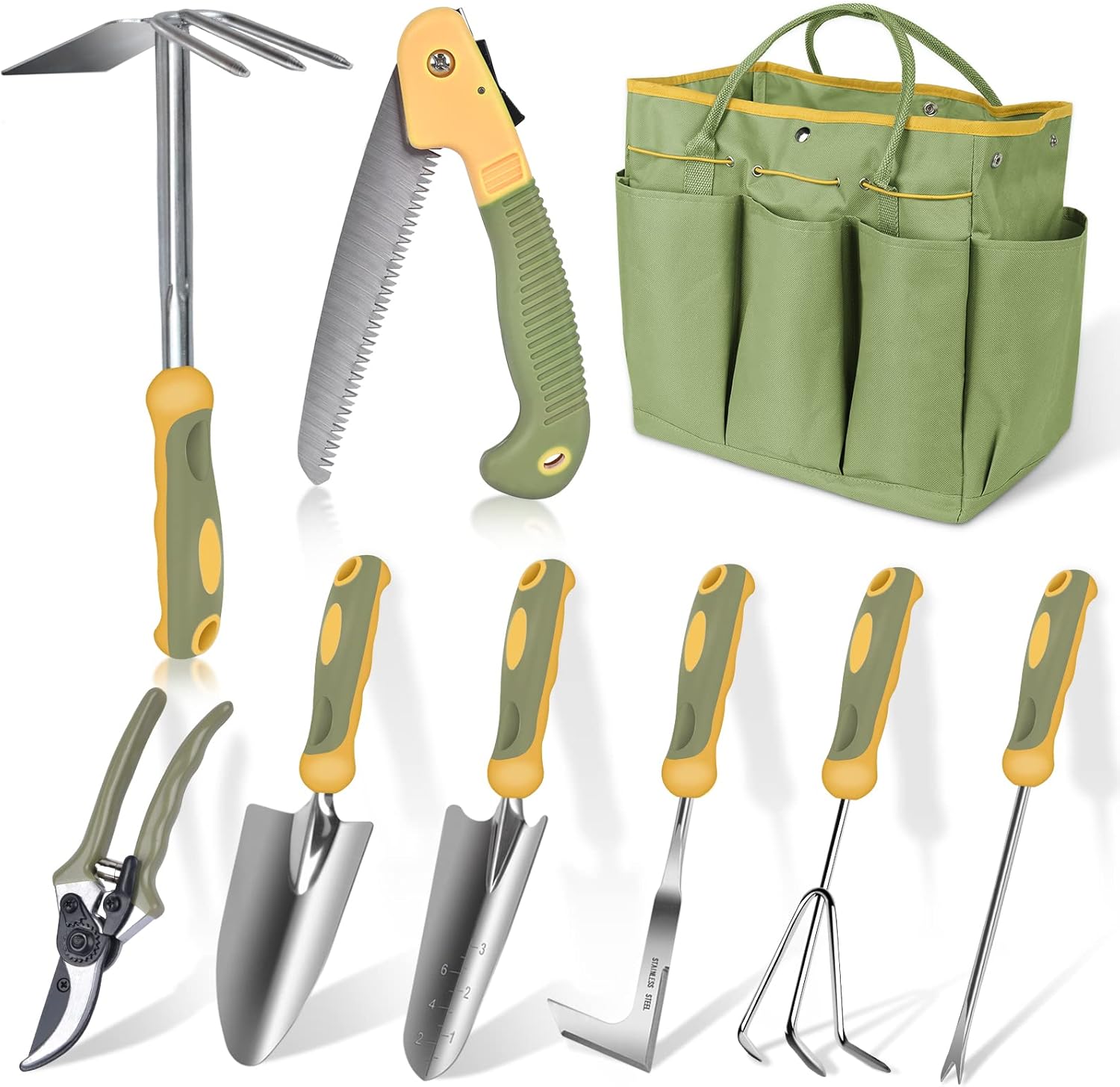 Garden Expert 10-in-1 Garden Tool Set with Bag