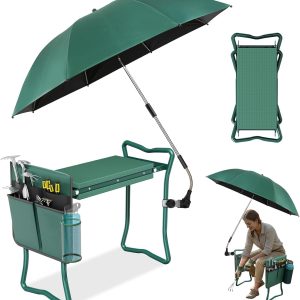 Multifunctional garden chair with umbrella